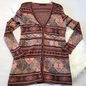PERUVIAN CONNECTION SWEATER CARDIGAN SIZE: L